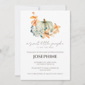 Sweet Little Pumpkin-Herfst Baby shower Kaart (Voorkant)