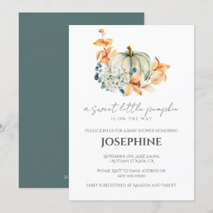 Sweet Little Pumpkin-Herfst Baby shower Kaart
