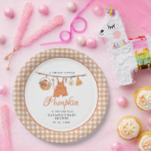 Sweet Little Pumpkin Herfst baby shower Papieren Bordje (Feest)