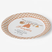 Sweet Little Pumpkin Herfst baby shower Papieren Bordje (Gekanteld)