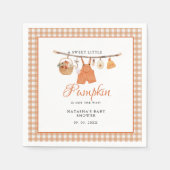 Sweet Little Pumpkin Herfst baby shower Servet (Voorkant)