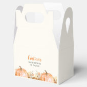 Sweet Little Pumpkin is on her Way, Baby Shower Bedankdoosjes (Geopend)