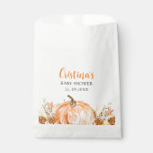 Sweet Little Pumpkin is on her Way, Baby Shower Bedankzakje (Voorkant)