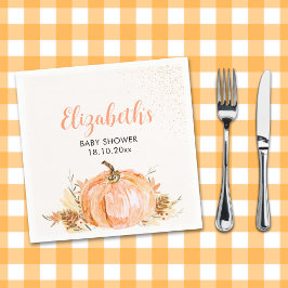 Sweet Little Pumpkin is on her Way, Baby Shower Servet