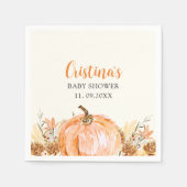 Sweet Little Pumpkin is on her Way, Baby Shower Servet (Voorkant)