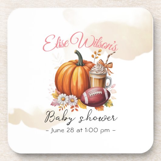 Sweet little pumpkin is on the way bier onderzetter (Voorkant)