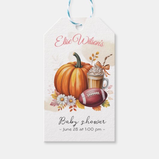 Sweet little pumpkin is on the way cadeaulabel (Voorkant)