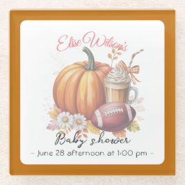 Sweet little pumpkin is on the way glazen onderzetter