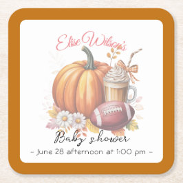 Sweet little pumpkin is on the way kartonnen onderzetters