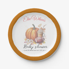 Sweet little pumpkin is on the way papieren bordje