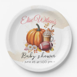 Sweet little pumpkin is on the way papieren bordje