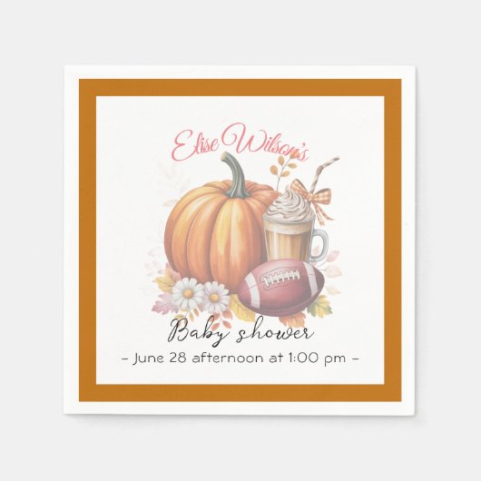 Sweet little pumpkin is on the way servet (Voorkant)