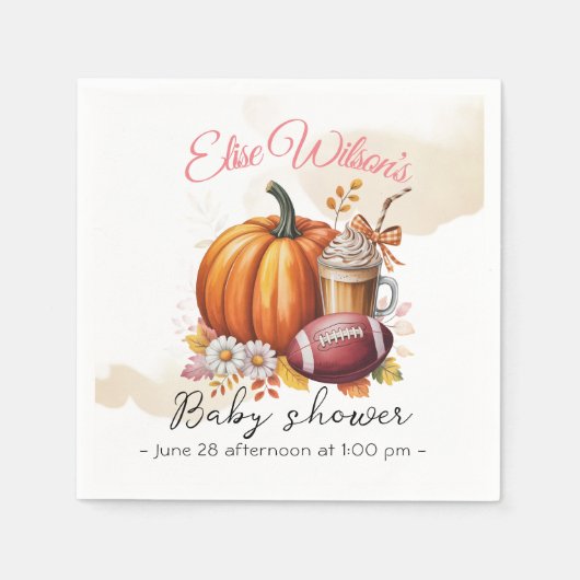 Sweet little pumpkin is on the way servet (Voorkant)