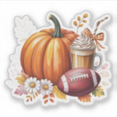 Sweet little pumpkin is on the way sticker (Voorkant)