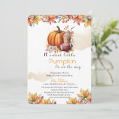 Sweet Little pumpkin latte is on the way  Kaart (Staand voorkant)