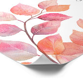 Sweet Little Pumpkin Pink Baby shower Welkomstbord Poster (Hoek)