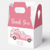 Sweet Little Pumpkin Pink Girl Baby shower Bedankdoosjes (Geopend)