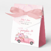 Sweet Little Pumpkin Pink Girl Baby shower Bedankdoosjes (Voorkant Zijde)