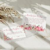 Sweet Little Pumpkin Roze Herfst Boeken voor Baby Informatiekaartje