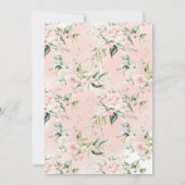 Sweet Little Pumpkin Soft Pink Autumn Baby shower Kaart (Achterkant)