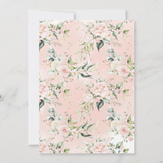 Sweet Little Pumpkin Soft Pink Autumn Baby shower Kaart (Achterkant)