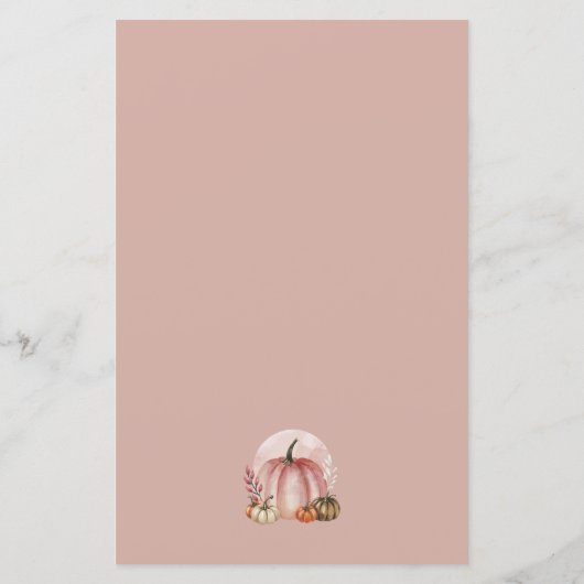 Sweet Little Pumpkin Wishes voor Baby advies Kaart (Achterkant)