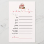 Sweet Little Pumpkin Wishes voor Baby advies Kaart (Voorkant)