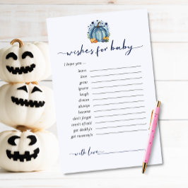 Sweet Little Pumpkin Wishes voor Baby advies Kaart