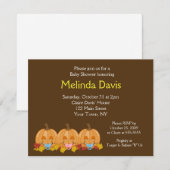 Sweet Little Pumpkins Herfst Baby shower Kaart (Voorkant / Achterkant)