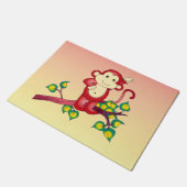 Sweet Little Red Monkey Animal Doormat Deurmat (Schuin)