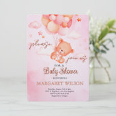 Sweet Little Teddy Bear Baby Shower Kaart (Staand voorkant)