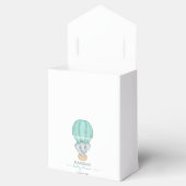 Sweet Little Thank You Green Elephant Baby shower Bedankdoosjes (Geopend)