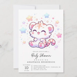 Sweet Little Tiger Baby shower Kaart