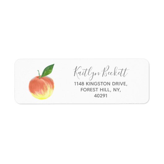 Sweet Little Waterverf Peach Etiket (Voorkant)