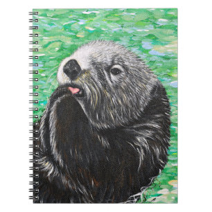 Sweet Little Zee Otter Painting Notitieboek