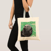Sweet Little Zee Otter Painting Tote Bag (Voorkant (product))