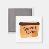 Sweet Livin' Ice Cream Magnet (Voorkant / Achterkant)