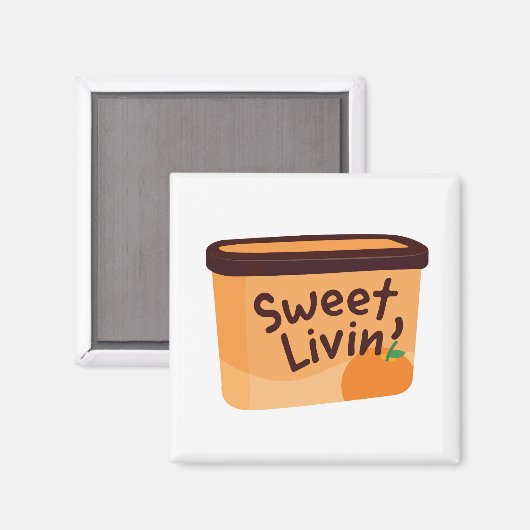 Sweet Livin' Ice Cream Magnet (Voorkant / Achterkant)