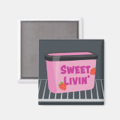 Sweet Livin' Ice Cream Magnet (Voorkant / Achterkant)