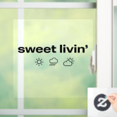 Sweet Livin' Window Cling Raamsticker (Huis)
