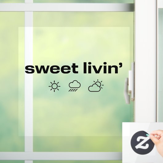 Sweet Livin' Window Cling Raamsticker (Huis)