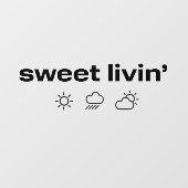 Sweet Livin' Window Cling Raamsticker (Vel)