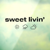 Sweet Livin' Window Cling Raamsticker (Vel 3)