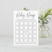 Sweet Llama Baby shower Bingo Kaart (Staand voorkant)