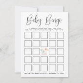 Sweet Llama Baby shower Bingo Kaart (Voorkant)