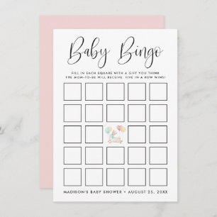 Sweet Llama Baby shower Bingo Kaart