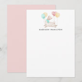 Sweet Llama Persoonlijke schrijfbenodigdheden Notitiekaartje (Voorkant / Achterkant)