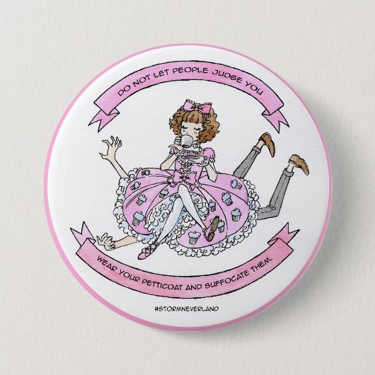 Sweet Lolita Suffocate Ronde Button 7,6 Cm (Voorkant)