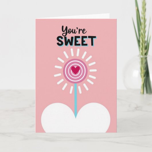 Sweet Lollipop Love Card Kaart (Voorkant)