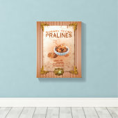 Sweet Louisiana Pecan Pralines Canvas Afdruk (Insitu (Houten vloer))